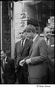 Robert F. Kennedy with members of his campaign team