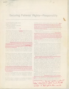 Securing Patients' Rights - Responsibly