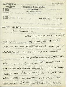 Letter from A. J. Muste to Willis H. White