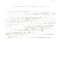 Open letter to President Truman and Attorney General McGrath