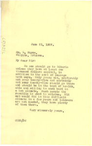 Letter from W. E. B. Du Bois to Luddeman Mayse