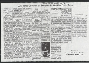 Compilation of newspaper articles on civil liberties