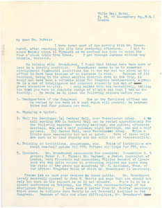 Letter from Walter F. White to W. E. B. Du Bois