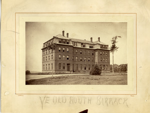 Ye old South Barrack [South College, Massachusetts Agricultural College]