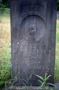 Sinai Cemetery (Mississippi) gravestone: Long (d. 1866)