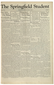 The Springfield Student (vol. 18, no. 12) January 13, 1928