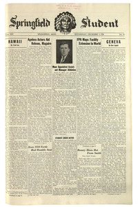 The Springfield Student (vol. 25, no. 16) December 5, 1934