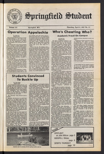 The Springfield Student (vol. 101, no. 22) Apr. 9, 1987