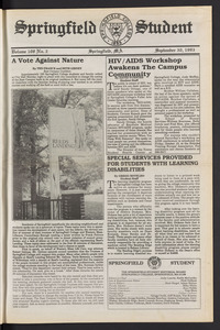 The Springfield Student (vol. 108, no. 2) Sept. 30, 1993