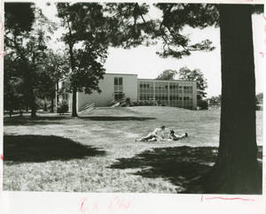 Schoo-Bemis Science Center students laying on grass