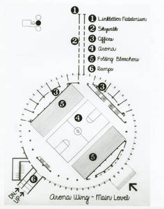 Floor Map/ Plan of Blake Arena Main Level