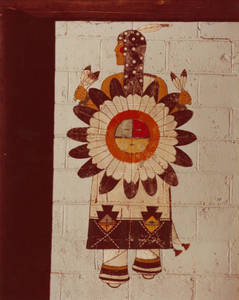 Wo Peen's Painting of Sun-Buffalo Dancer (Woman)