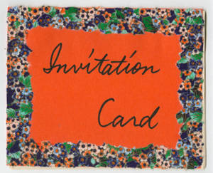 Invitation Card (1990) to Kenneth Wall