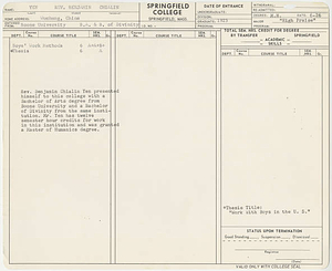Copy of Benjamin Yen's transcript
