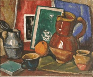 "Still Life, Vence A.M. No.18" c. 1922, Oliver N. Chaffee (1881-1944)