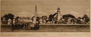 "Provincetown Waterfront" Jonathan Talbot (1939- )