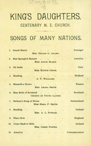 "Songs of Many Nations" (November 10, 1892)