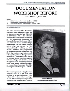 Documentation Workshop Report