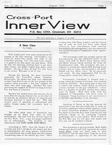 Cross-Port InnerView, Vol. 5 No. 8 (August, 1989)