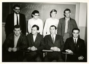 Members of Suffolk University's Debating Society, 1963