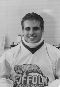 Suffolk University men's hockey player, undated