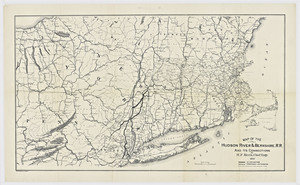 Map of the Hudson River & Berkshire R.R. and its connections / by H.F. Keith, chief engineer.