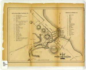 A map of Plymouth Village, 1846