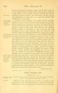 1783 Chap. 0050 An Act In Addition To The Act Providing For The Payment Of Costs In Criminal Suits.