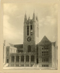 Gasson Hall exterior: front close up by Clifton Church