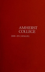 Amherst College Catalog 2008/2009