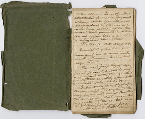 Edward Hitchcock notebook, circa 1830 to 1836