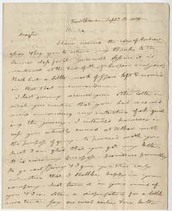 Benjamin Silliman letter to Edward Hitchcock, 1828 September 13