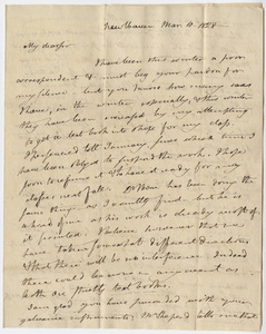 Benjamin Silliman letter to Edward Hitchcock, 1828 March 10
