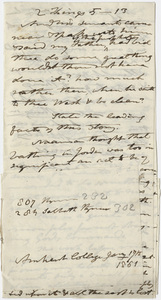 Edward Hitchcock sermon notes, 1861 January 17