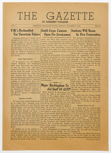 The gazette of Amherst College, 1943 October 8