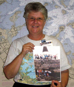 Suzanne Marsh at the Boston Harbor Islands Mass. Memories Road Show