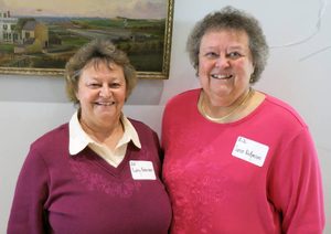 Audrey Bohannon and Janice Nickerson at the Eastham Mass. Memories Road Show