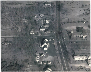 Aerial view of Eastham Center, c. 1950
