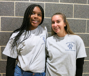 Julia Barry and Chica Amakor at the Wilmington Mass. Memories Road Show