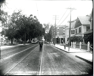 Looking north on Dorcester Avenue from south of Beale Street