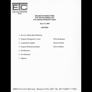 ETC Board of Directors meeting.