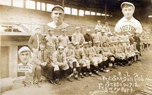 A.L. Red Sox ball club, season 1912, Fenway Park