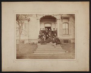 Group portrait taken at Mrs. Bigelow Lawrence's House, Doylestown, Pennsylvania, March 1872