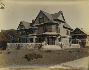 Exterior view of the George F. Bouvé House, 269 Kent Street, Brookline, Mass., undated