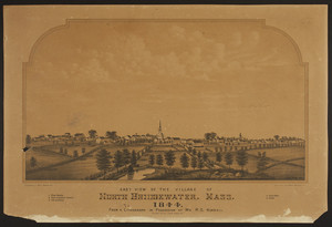 East view of the village of North Bridgewater, Mass., 1844