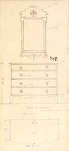 "Chest of Drawers of Mahogany and Inlay"