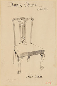 "Dining Chairs of Mahogany - Side Chair"