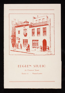 Edgren Studio, 85 Chestnut Street, Boston, Mass.