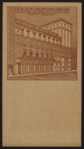 Trade card for Frank Chouteau Brown, architect, 9 Mt. Vernon Sq., Boston, Mass., undated