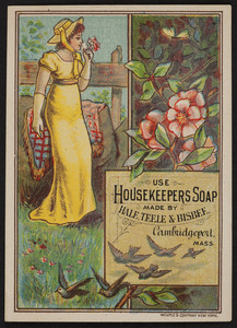 Trade card for Housekeepers Soap, Hale, Teele, & Bisbee, Cambridgeport, Mass., undated